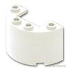 シリンダー ハーフ 2 x 4 x 2 - カットアウト：[White / ホワイト]