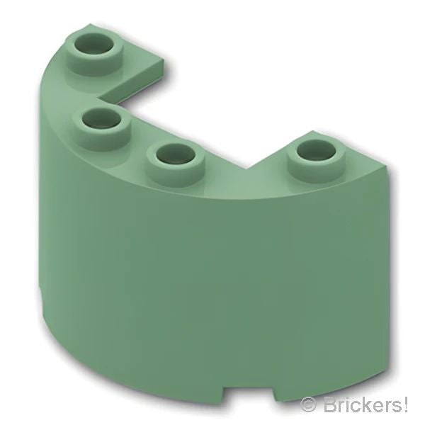 LEGO® パーツ 6266728 シリンダー ハーフ 2 x 4 x 2 - カットアウト：[Sand Green / サンドグリーン] 24593-151 