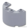 シリンダー ハーフ 2 x 4 x 2 - カットアウト：[Light Bluish Gray / グレー]