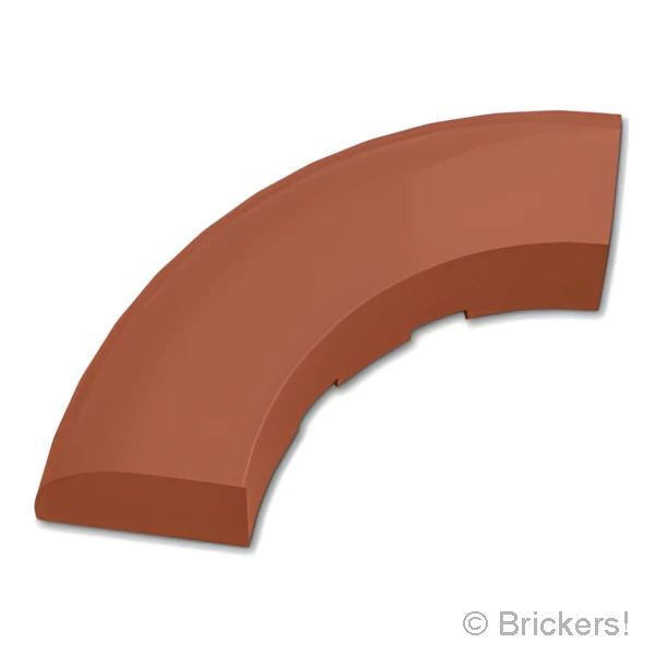 LEGO® パーツ 6385251/6522392 ラウンド コーナー ブロック 5 x 5 x 1 - スタッドなし：[Reddish Brown / ブラウン] 24599-192 の商品ページ｜レゴ®パーツ バラ売りのブリッカーズ