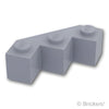 ブロック ファセット 3 x 3：[Light Bluish Gray / グレー]