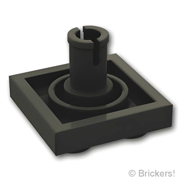 LEGO® パーツ 6328479 プレート 2 x 2 - ボトムピン：[Black / ブラック] 2476-026 