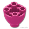 ブロック ラウンド 2 x 2 - ドームボトム：[Magenta / マゼンタ]