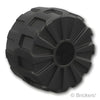 ホイール ハード プラスチック 54mm x 30mm - ラージ / ピンホール ：[Black / ブラック]