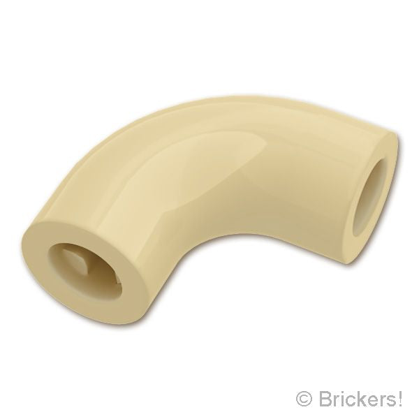 LEGO® パーツ 6541476 ブロック ラウンド チューブ 1 x 1 - 90°エルボー マカロニ：[Tan / タン] 25214-005 