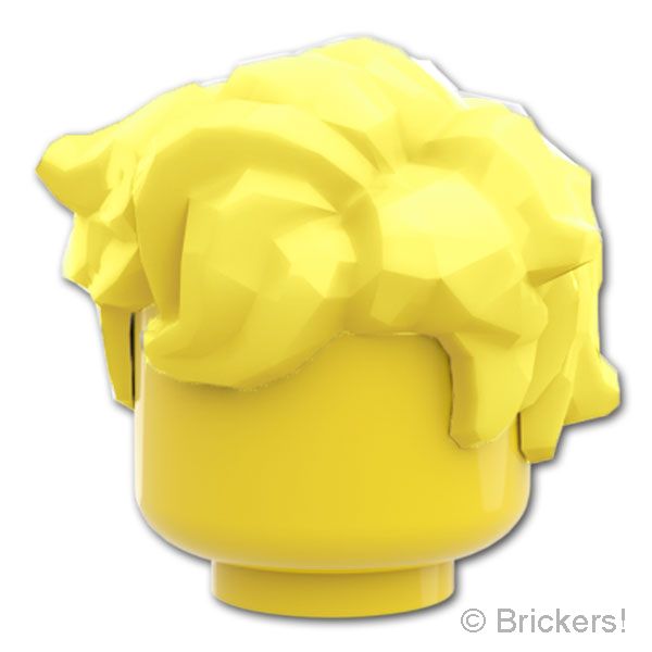 LEGO® パーツ 6444464 ミニフィグ ヘア - ふっくらした無造作ヘア：[Bt,Lt Yellow / ブライトライトイエロー] 25412-226 