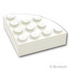 ブロック ラウンド コーナー 4 x 4 - フルブロック：[White / ホワイト]