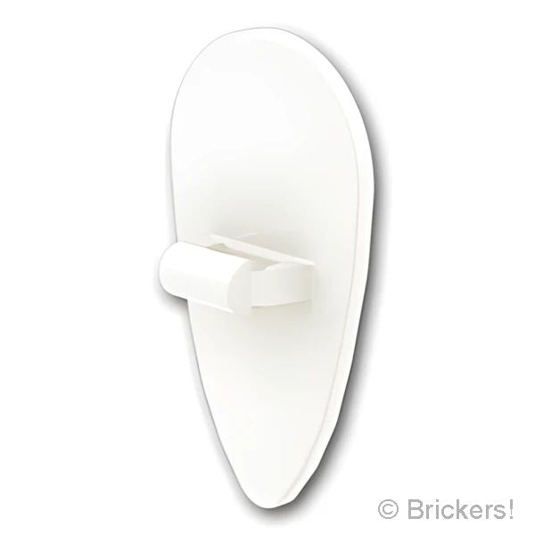 LEGO® パーツ 258601/4160943/6395620 盾 - オボイド型：[White / ホワイト] 2586-001 