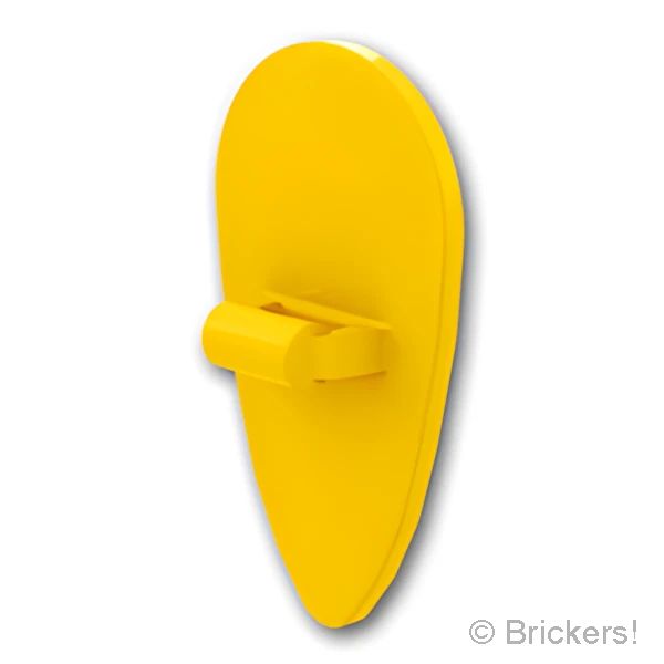 LEGO® パーツ 6426171 盾 - オボイド型：[Yellow / イエロー] 2586-024 