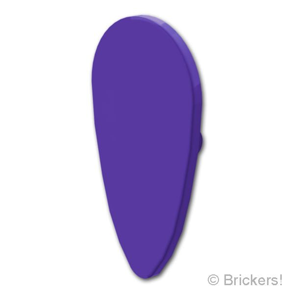 LEGO® パーツ 6578904 盾 - オボイド型：[Dark Purple / ダークパープル] 2586-268 
