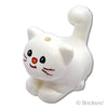 茶色のひげにオレンジ色の鼻をしたネコ：[White / ホワイト]