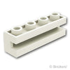 ブロック 1 x 4 - 横溝：[White / ホワイト]