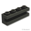 ブロック 1 x 4 - 横溝：[Black / ブラック]