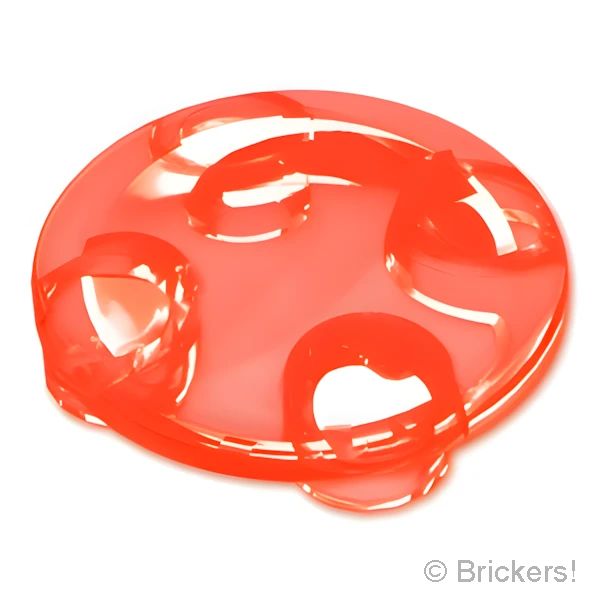 LEGO® パーツ 4164004/4262546/4278416/6124909/6171734 プレート ラウンド 2 x 2 - ラウンドボトム：[Tr,Neon Orange / トランスネオンオレンジ(蛍光)] 2654-047 