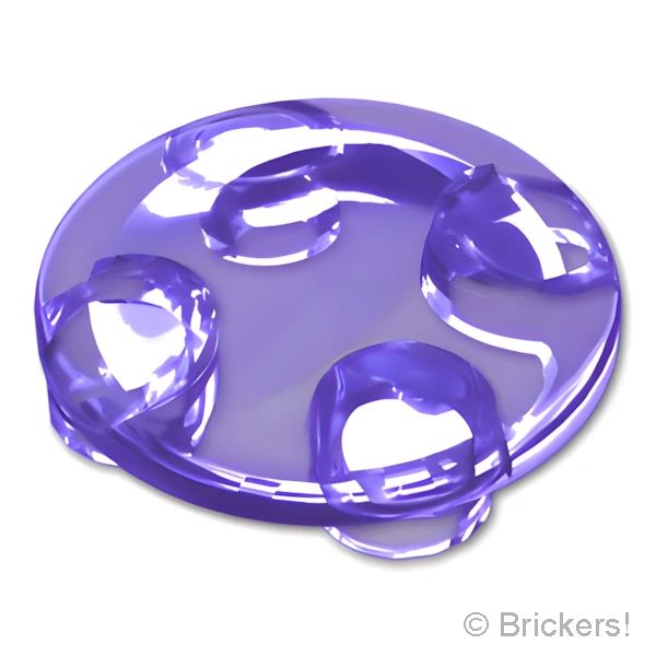 LEGO® パーツ 6177942/6254636 プレート ラウンド 2 x 2 - ラウンドボトム：[Tr,Purple / トランスパープル] 2654-126 