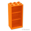 コンテナ 食器棚 冷蔵庫 2 x 3 x 5：[Orange / オレンジ]