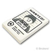 タイル 2 x 3 - WANTED! 囚人番号604-17 指名手配書：[White / ホワイト]