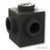 ブロック 1 x 1 - 2面スタッド 隣接：[Black / ブラック]