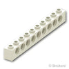 テクニック ブロック 1 x 10 - 9ホール：[White / ホワイト]