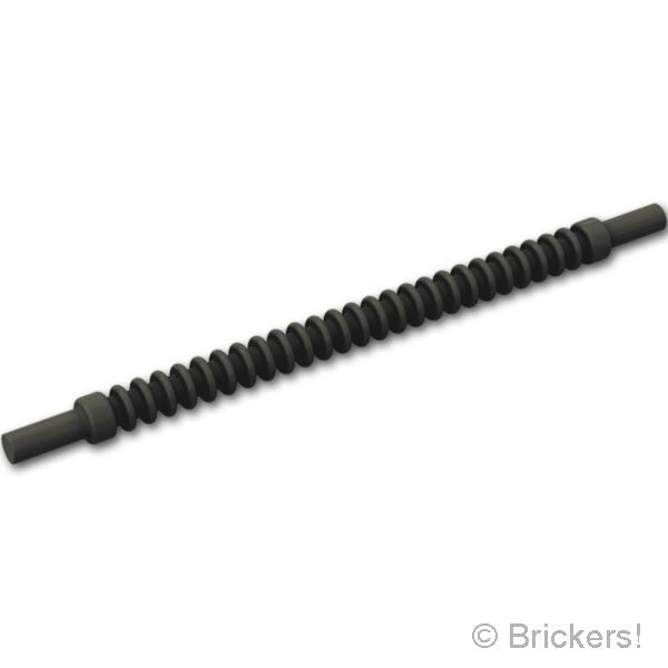 LEGO® パーツ 6253307/6454757 フレキシブル リブ ホース 10L - 80mm：[Black / ブラック] 27328-026 