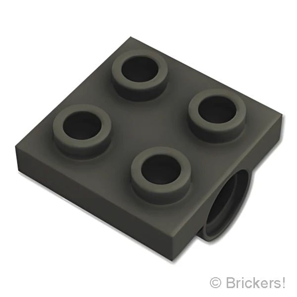 LEGO® パーツ 281726 プレート 2 x 2 - ダブル ピンホール：[Black / ブラック] 2817-026 