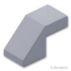 スロープ 45° 2 x 1 - カットアウト：[Light Bluish Gray / グレー]