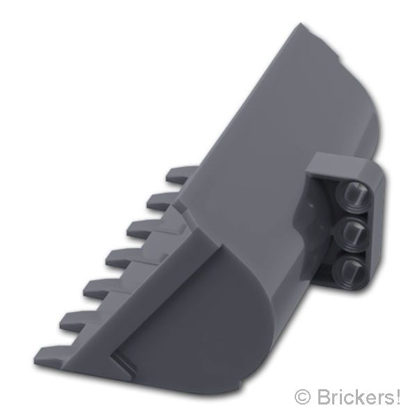LEGO® パーツ 6187596/6602939 テクニックディガーバケット 7 x 10 - ショベル：[Dark Bluish Gray / ダークグレー] 28216-199 