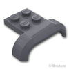 ビークル カー マッドガード 4 x 3 x 1 - カーブアーチ：[Dark Bluish Gray / ダークグレー]