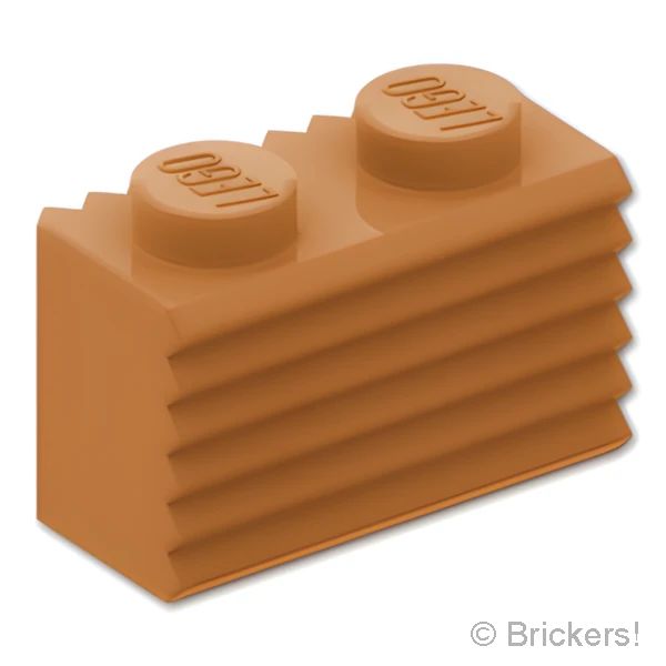 LEGO® パーツ 6481557 ブロック 1 x 2 - グリル：[Md,Nougat / ミディアムヌガー] 2877-137 