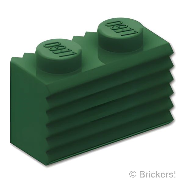 LEGO® パーツ 4236808/6484030 ブロック 1 x 2 - グリル：[Dark Green / ダークグリーン] 2877-141 