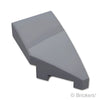 ウェッジ 2 x 1 x 2/3 - 右：[Dark Bluish Gray / ダークグレー]