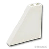 スロープ 55° 6 x 1 x 5 - ボトムスタッドホルダー：[White / ホワイト]