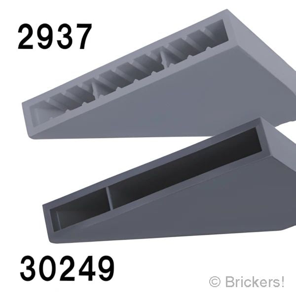 LEGO® パーツ 6452496 スロープ 55° 6 x 1 x 5 - ボトムスタッドホルダー：[Orange / オレンジ] 2937-106 