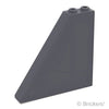 スロープ 55° 6 x 1 x 5 - ボトムスタッドホルダー：[Dark Bluish Gray / ダークグレー]