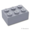 ブロック 2 x 3：[Light Bluish Gray / グレー]