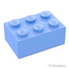 ブロック 2 x 3：[Bt,Lt Blue / ブライトライトブルー]