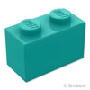 ブロック 1 x 2：[Dark Turquoise / ダークターコイズ]