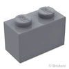 ブロック 1 x 2：[Dark Bluish Gray / ダークグレー]