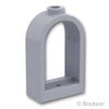 ウィンドウ 1 x 2 x 2 2/3 - ラウンドトップ：[Light Bluish Gray / グレー]