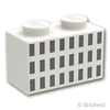 ブロック 1 x 2 - 24個の長方形：[White / ホワイト]