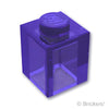 ブロック 1 x 1：[Gli,Tr,Purple / グリッタートランスパープル]