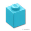 ブロック 1 x 1：[Md,Azure / ミディアムアズール]