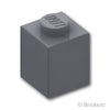 ブロック 1 x 1：[Dark Bluish Gray / ダークグレー]