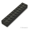 ブロック 2 x 10：[Black / ブラック]
