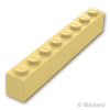 ブロック 1 x 8：[Tan / タン]