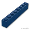 ブロック 1 x 8：[Dark Blue / ダークブルー]
