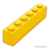 ブロック 1 x 6：[Yellow / イエロー]
