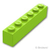 ブロック 1 x 6：[Lime / ライム]