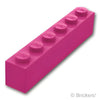 ブロック 1 x 6：[Magenta / マゼンタ]