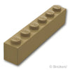 ブロック 1 x 6：[Dark Tan / ダークタン]